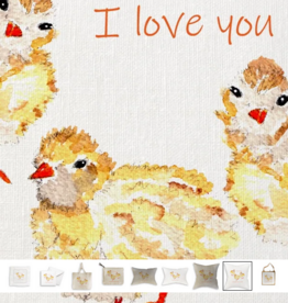 French Graffiti - Three Baby Chicks Swaddle