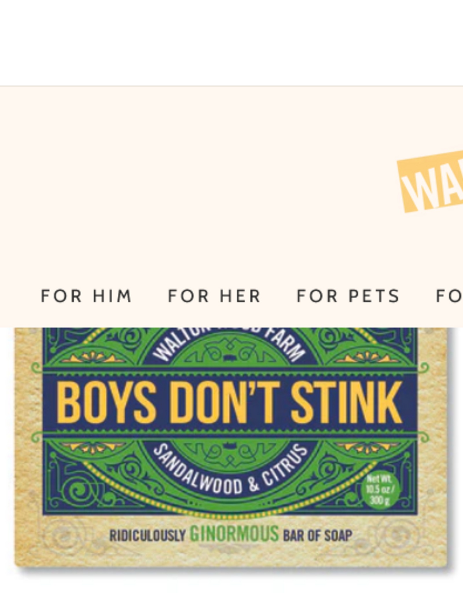 Koppers - Walton Wood Farm - Boys Don't Stink Bar Soap
