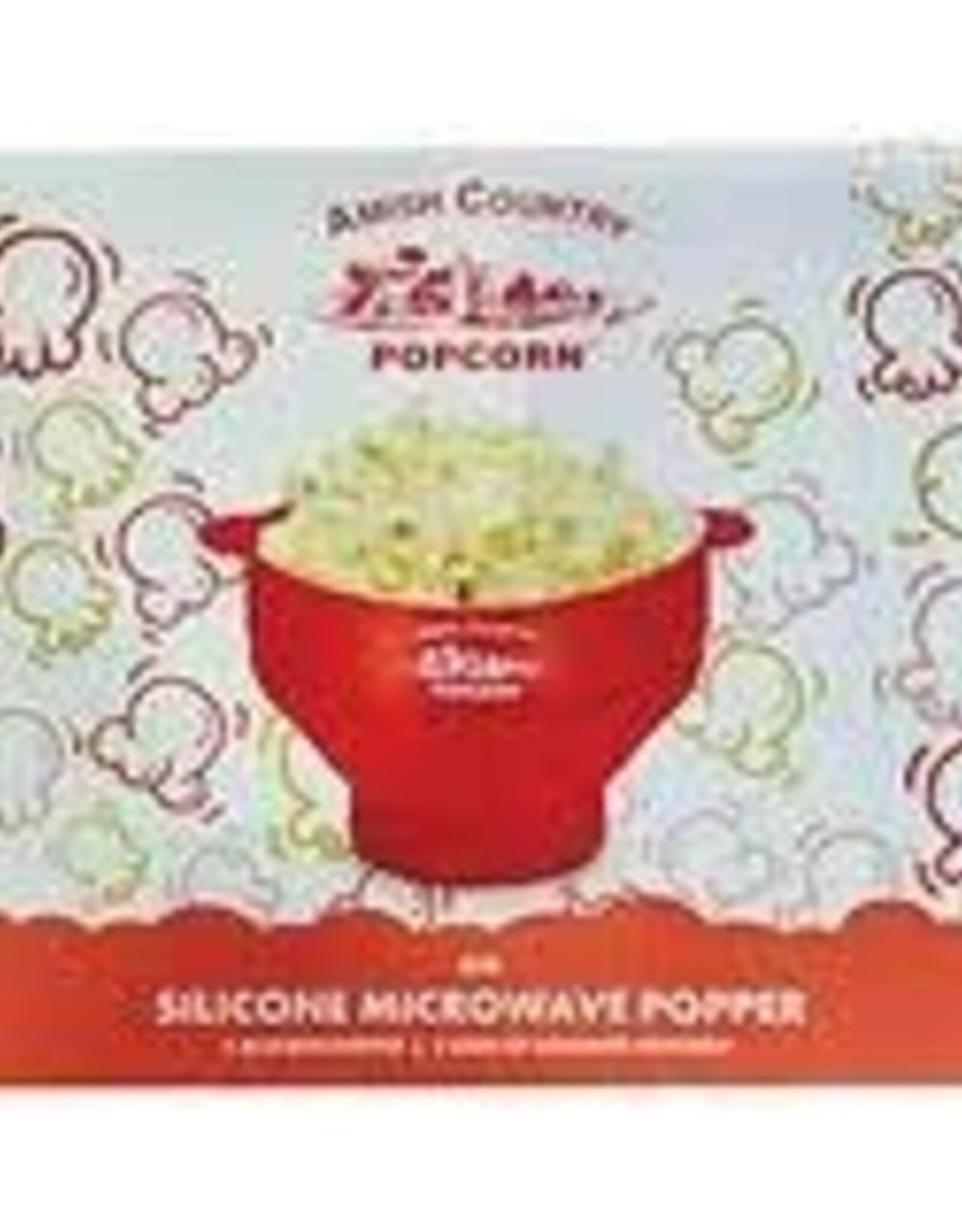 Kitchen Amish Popcorn - Silicone Microwave Popper Orange