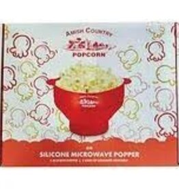 Kitchen Amish Popcorn - Silicone Microwave Popper Orange