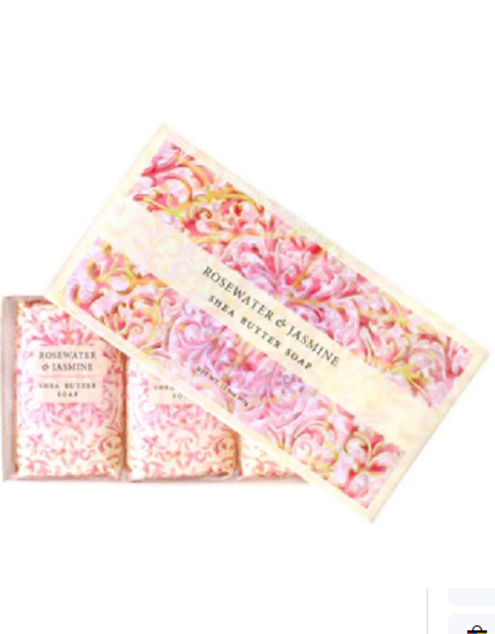 Christmas Greenwich Bay - Rosewater & Jasmine Soap Gift Set