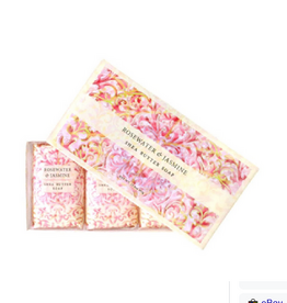Christmas Greenwich Bay - Rosewater & Jasmine Soap Gift Set