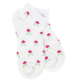 Apparel Crescent Socks - Weekend Garden Low Raddish