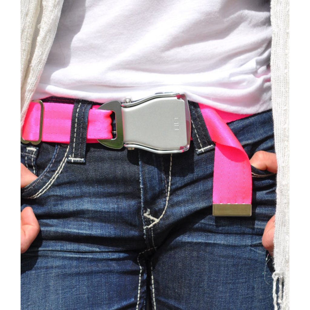 SKB1- SkyBelt w/buckle Hollywood-Neon Pink