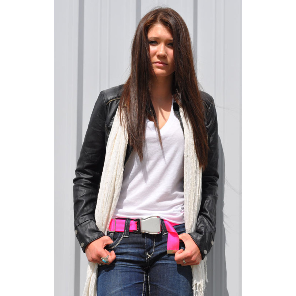 SKB1- SkyBelt w/buckle Hollywood-Neon Pink