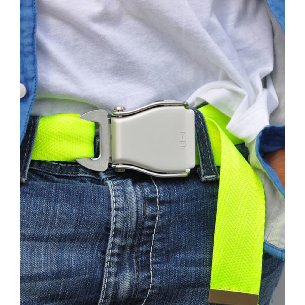 SKB1- SkyBelt w/buckle Las Vegas- Neon Yellow