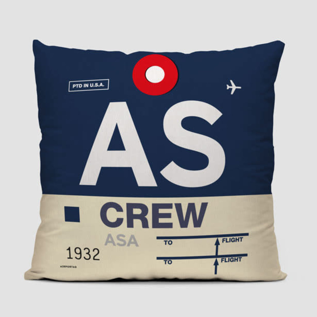 AS Crew Tag Alaska Pillow Cover