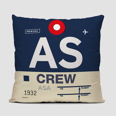Airportag AS Crew Tag Pillow Cover