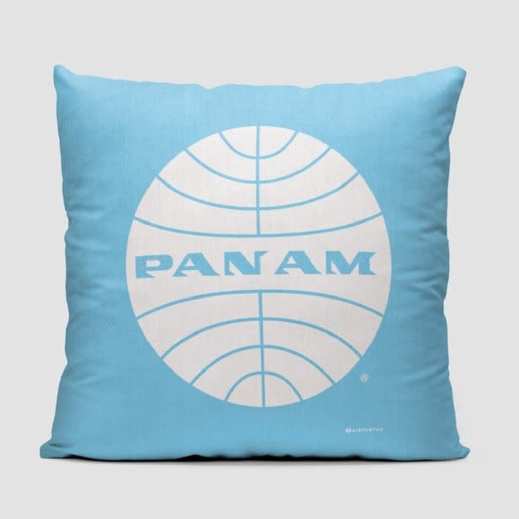 Pan Am Logo Pillow Cover -Light Blue