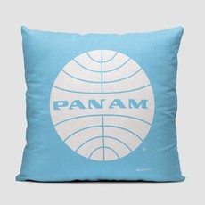 Pan Am Logo Light Blue Pillow Cover