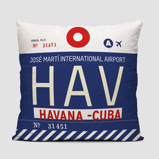 HAV Pillow Cover - Havana, Cuba
