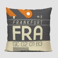 FRA Pillow Cover - Frankfurt, Germany