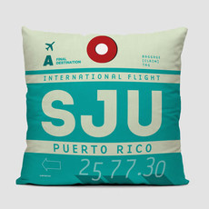 SJU Pillow Cover - Puerto Rico