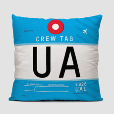 UA Crew Tag Pillow Cover