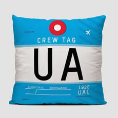 UA Crew Tag United Pillow Cover
