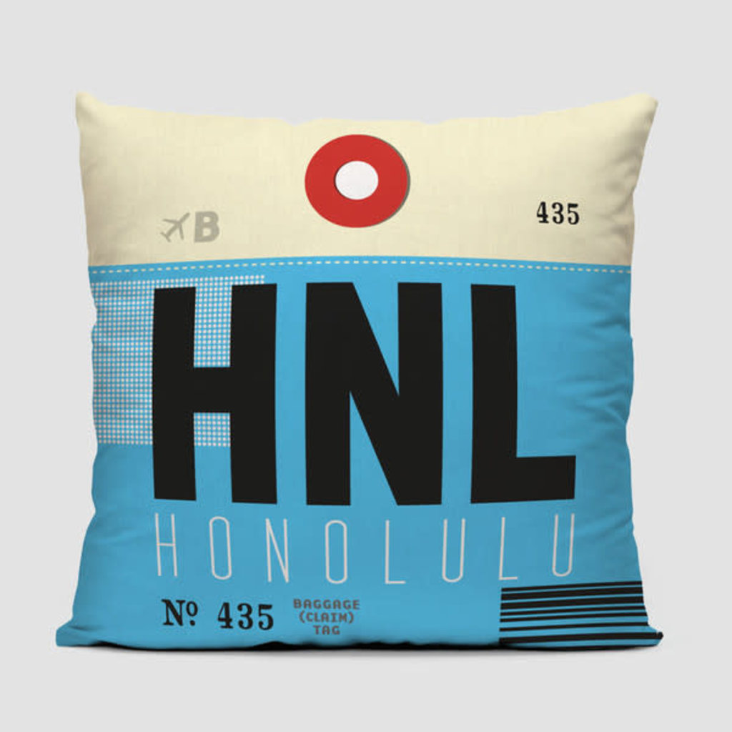 HNL Pillow Cover - Honolulu, Hawaii