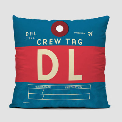 DL Crew Tag Pillow Cover