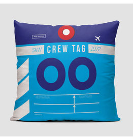 OO Crew Tag Pillow Cover