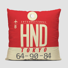 HND Pillow Cover - Tokyo, Japan
