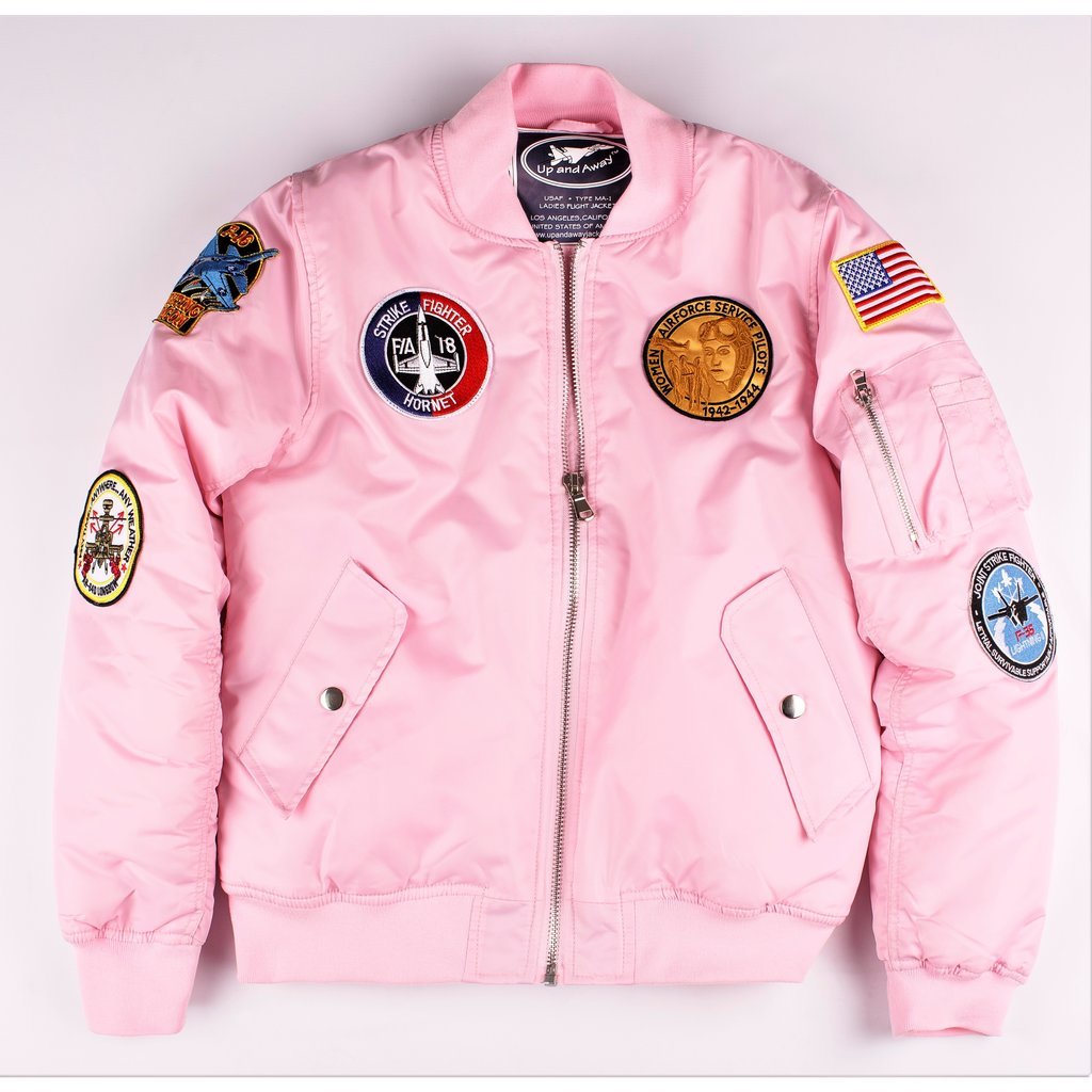 Women's MA-1 Flight Jacket Pink