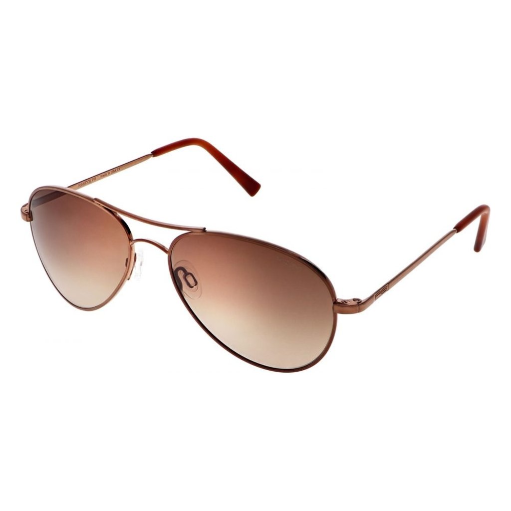 Randolph Amelia 23k Chocolate Gold Sunglasses