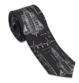 Blackbird Spy Plane Necktie