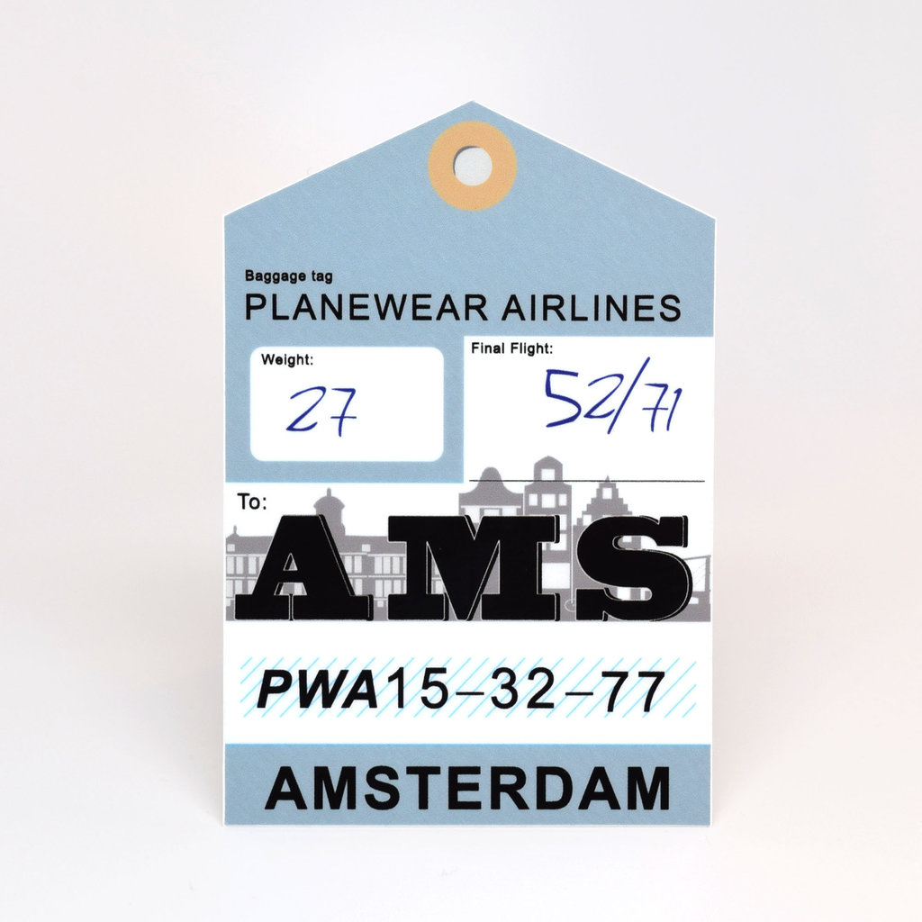 AMS Baggage Tag Die-Cut Sticker