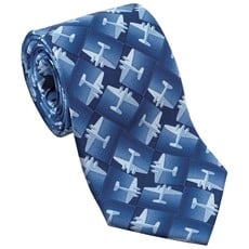 DC-3 Planes Blue Necktie