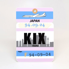 KIX Baggage Tag Die-Cut Sticker