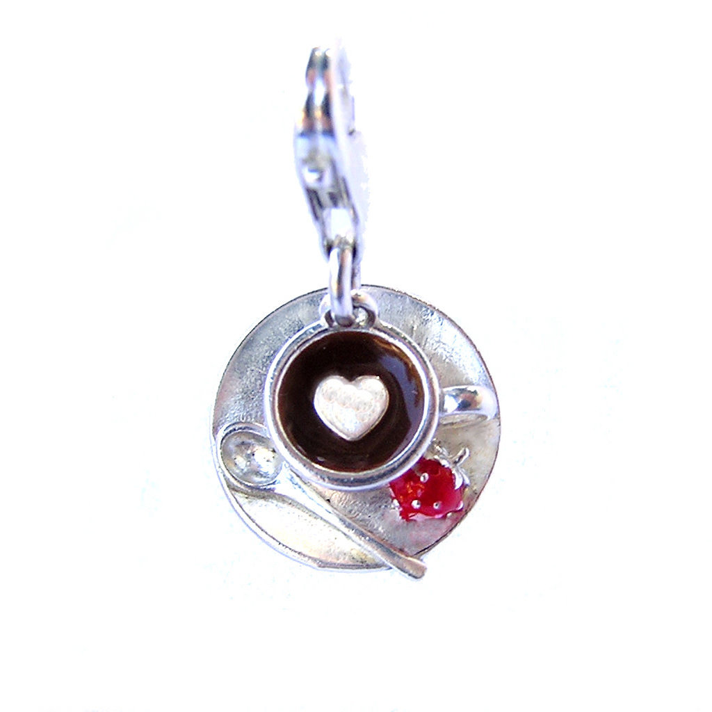 First Class Latte Cup Charm