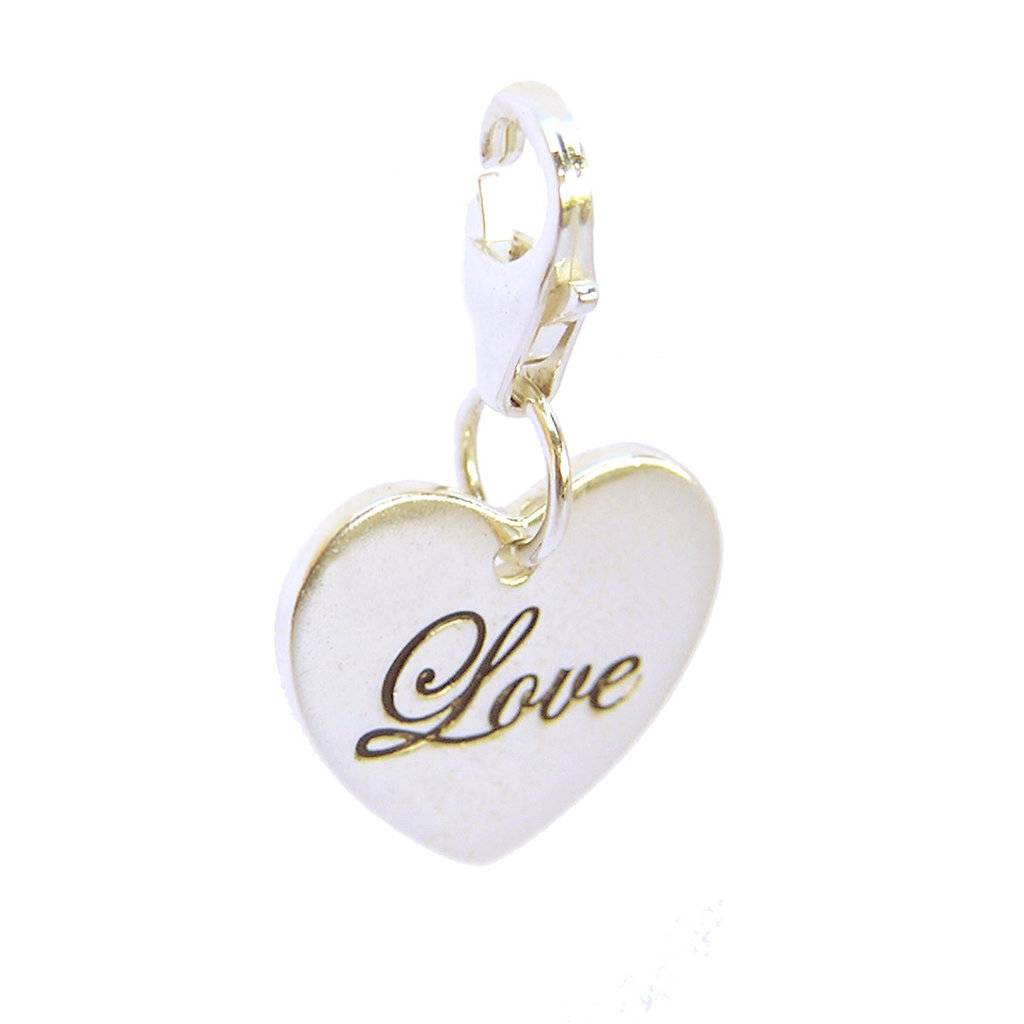 First Class Silver Heart Charm