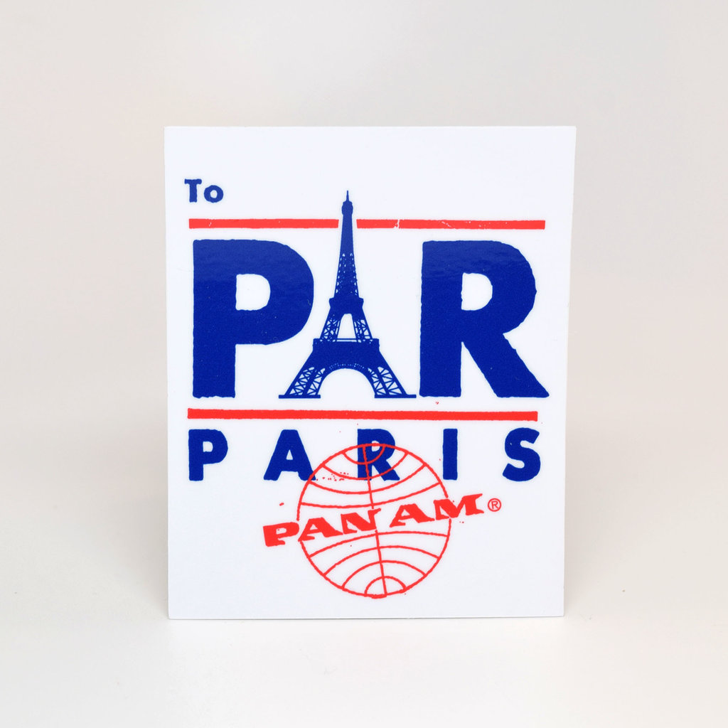 Pan Am Travel Sticker-Paris