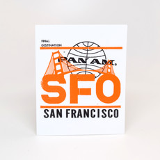 Pan Am San Francisco Die-Cut Sticker