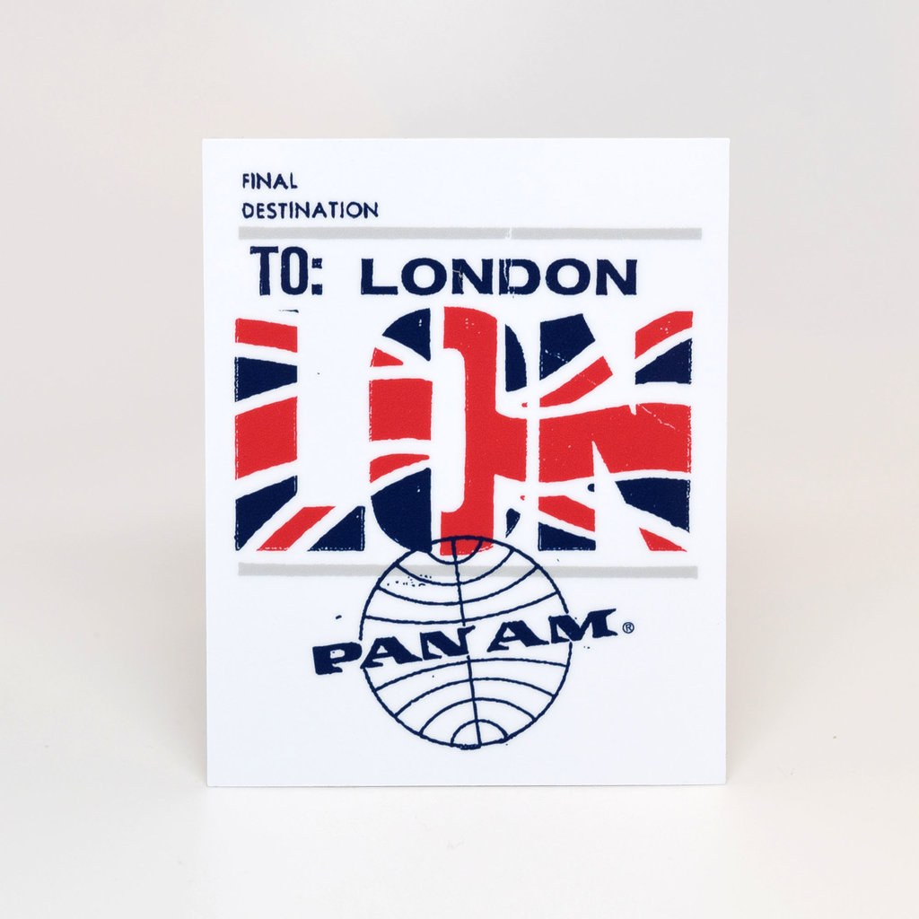 Pan Am London Die-Cut Sticker