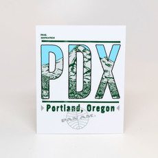 Pan Am Travel Sticker-Portland