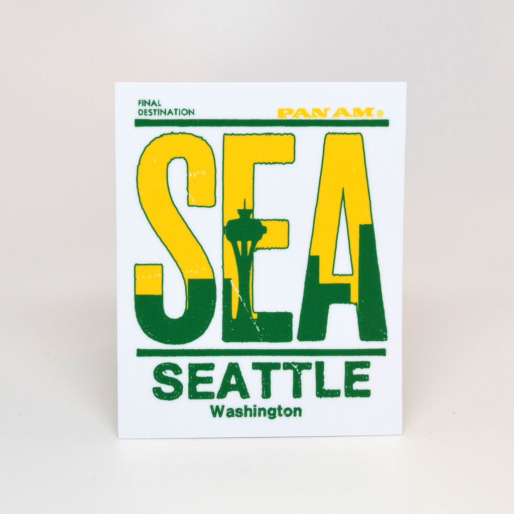 Pan Am Seattle Die-Cut Sticker