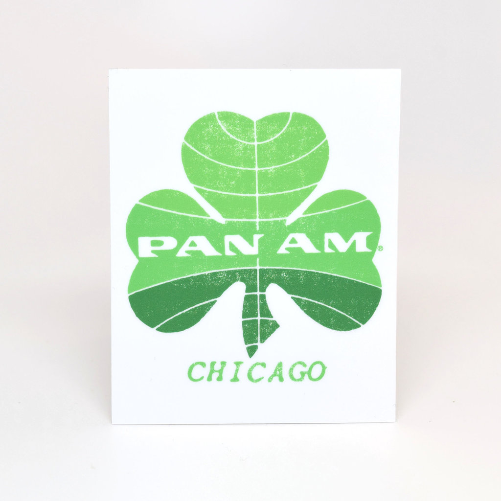 Pan Am Chicago Die-Cut Sticker