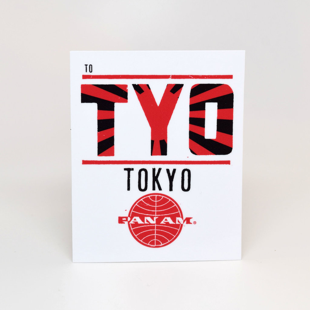 Pan Am Tokyo Die-Cut Sticker