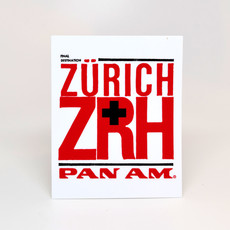 Pan Am Travel Sticker-Zurich