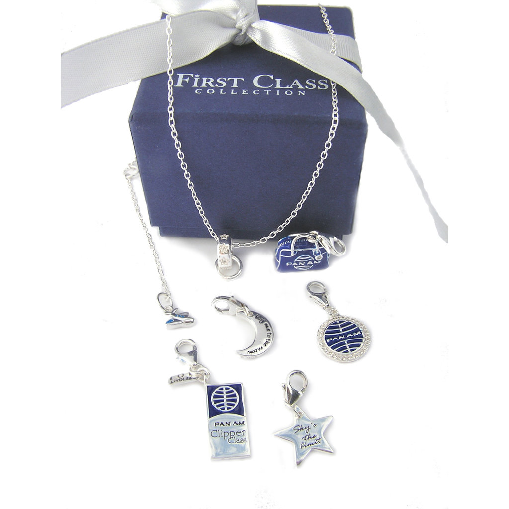 First Class Silver Moon Charm