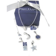 First Class Silver Moon Charm