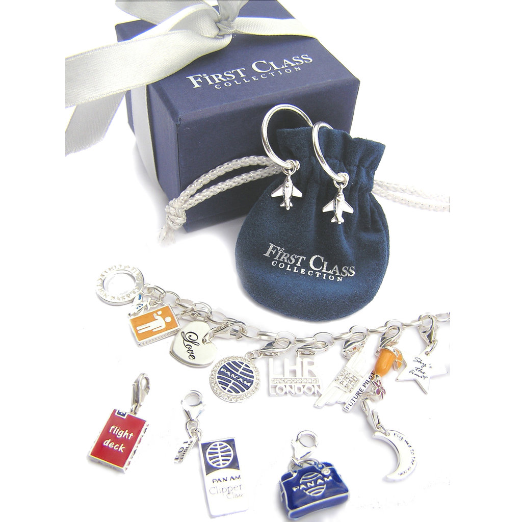 First Class Silver Wings Charm