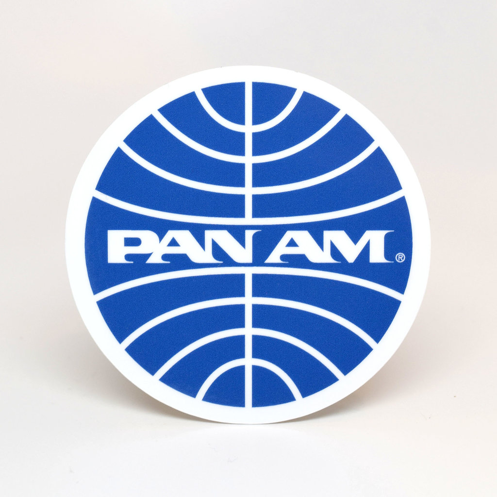 Pan Am Globe Logo Die-Cut Sticker
