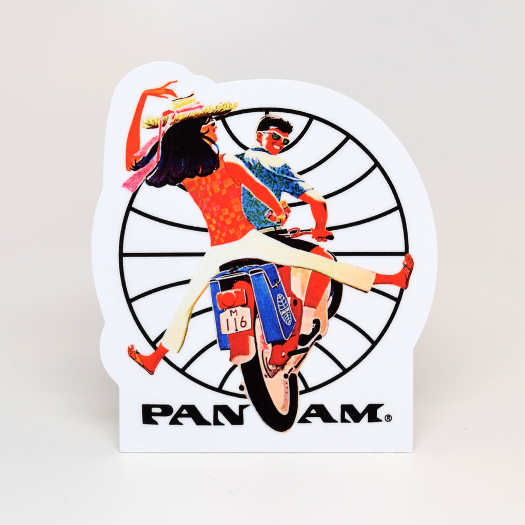 Pan Am Scooter Die-Cut Sticker