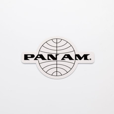 Pan Am Black Logo Die-Cut Sticker