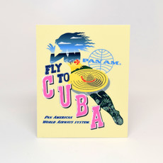 Pan Am Fly to Cuba Die-Cut Sticker