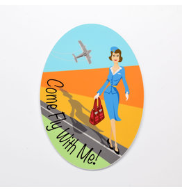 Come Fly With Me! Jenny Sticker
