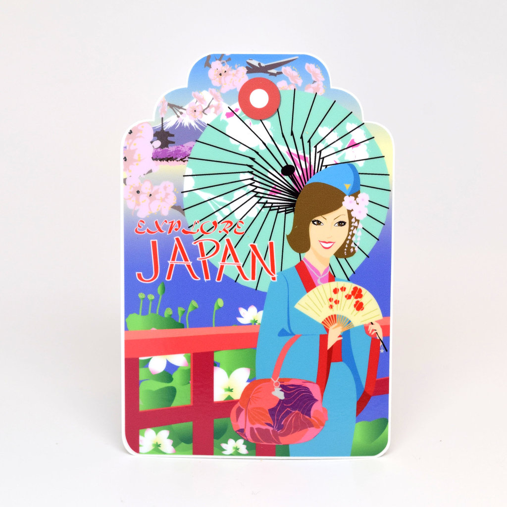 Jenny in Japan Luggage Tag Die-Cut Sticker