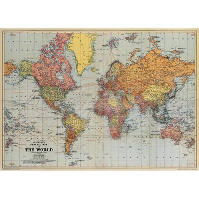CV1 World Map Poster & Wrap