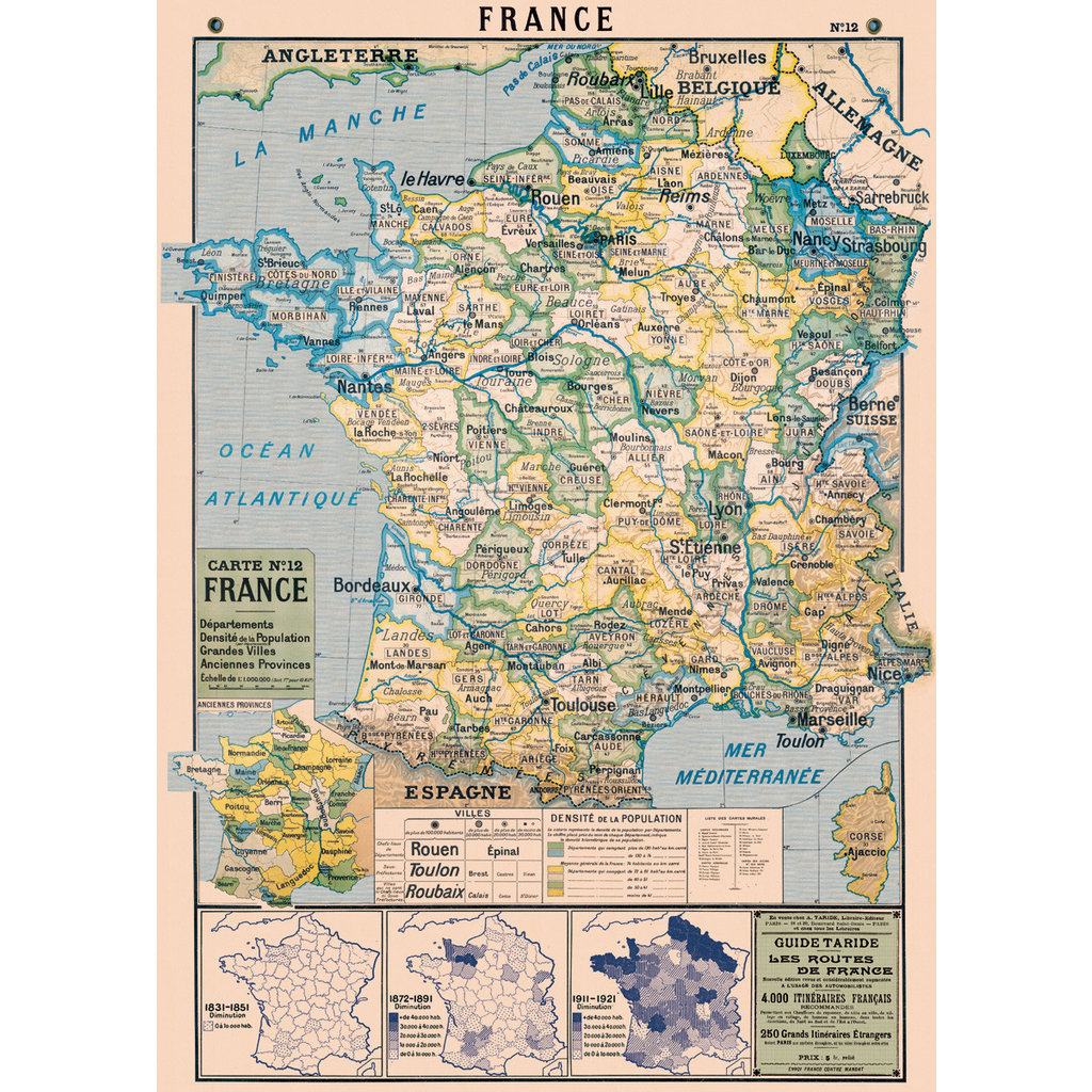 WHCV- France Map Poster & Wrap
